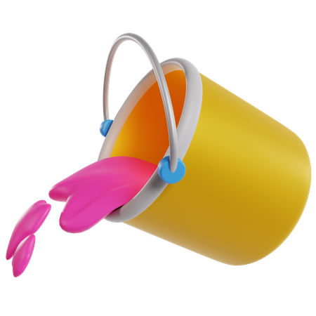 Seau de couleur  3D Icon