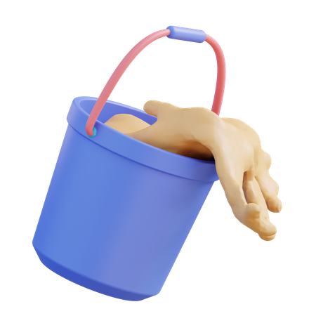 Seau de couleur  3D Icon