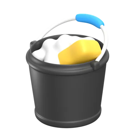 Seau de lavage  3D Icon