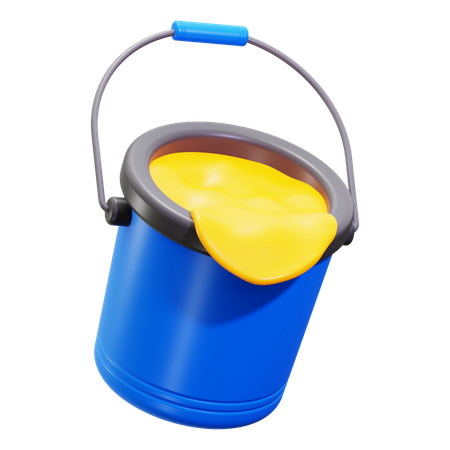 Seau de peinture  3D Icon