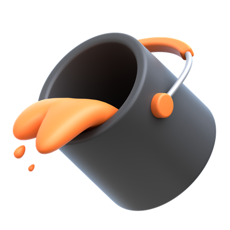 Seau de peinture  3D Icon