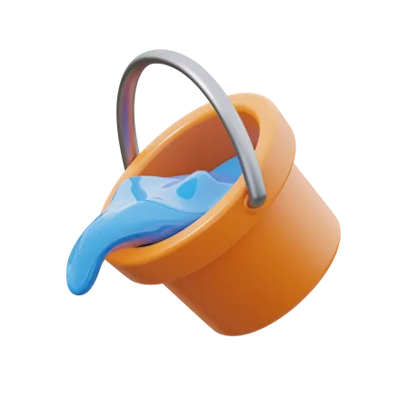 Seau d'eau  3D Icon