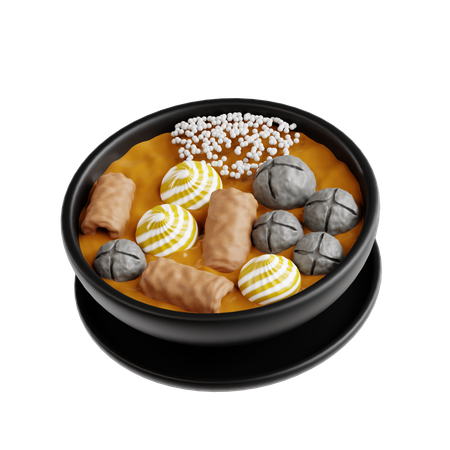 Seblak  3D Icon