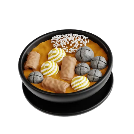 Seblak  3D Icon