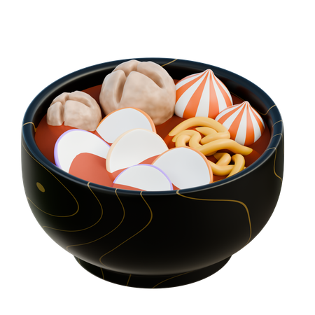 Seblak Indonesian Traditional Food  3D Icon