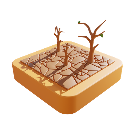 Sécheresse  3D Icon