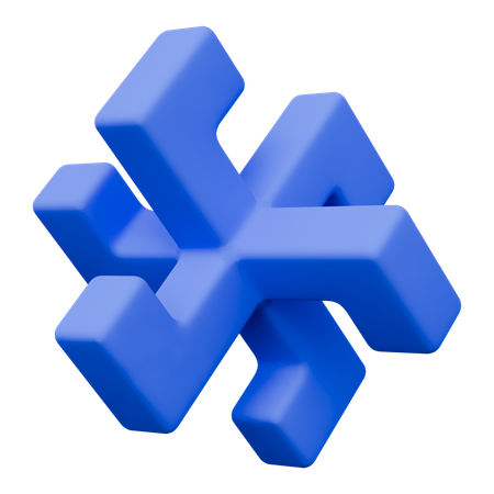 Sechseck abstrakte Formen  3D Icon