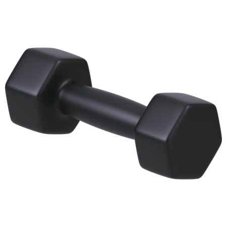 Sechseckige Hantel  3D Icon