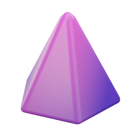 Sechseckige Pyramide  3D Icon