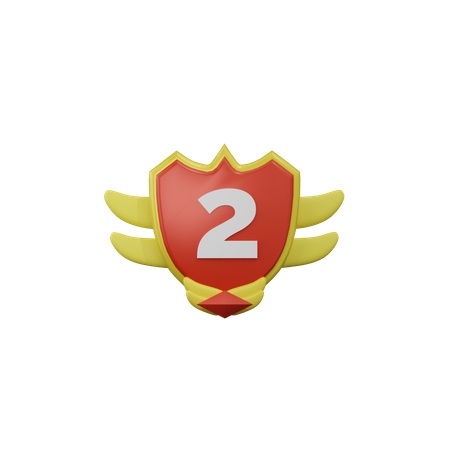 Second Badge  3D Icon