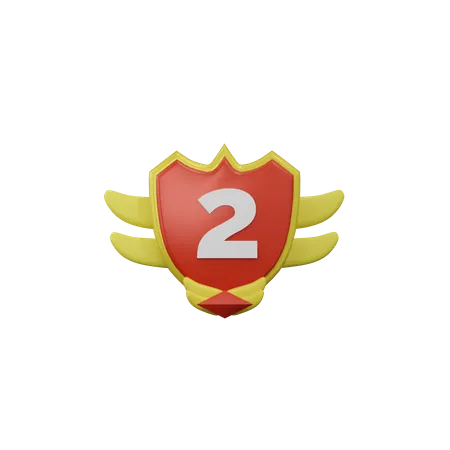Second Badge  3D Icon