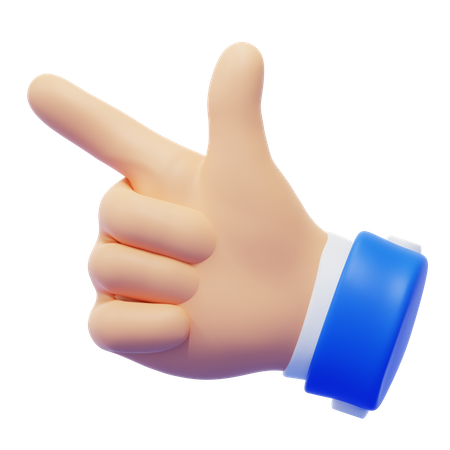 Second Hand Gesture  3D Icon