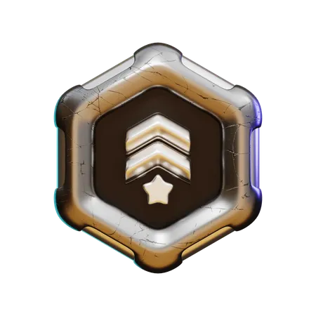 Second Level  3D Icon