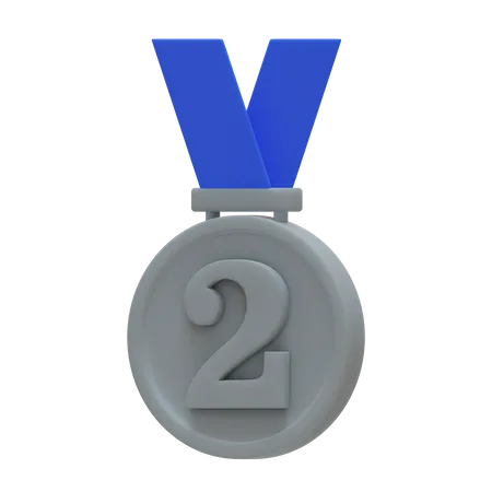 Second Place Medal  3D Illustration