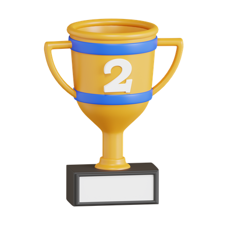 Second Place Trophy  3D Icon