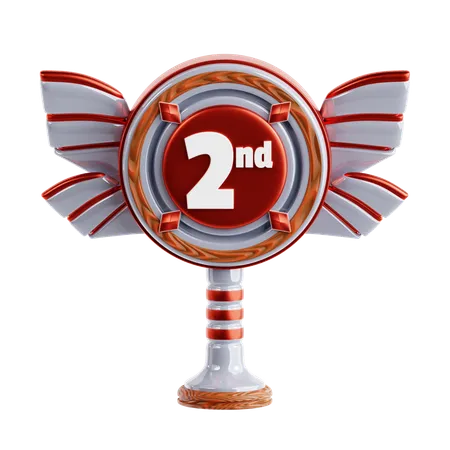 Second Place Trophy  3D Icon