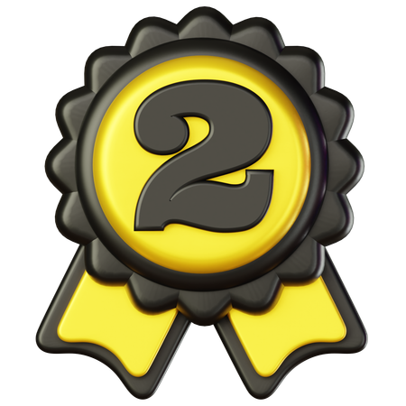 Second Position Medal  3D Icon