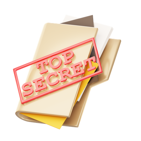 Secret Document  3D Icon