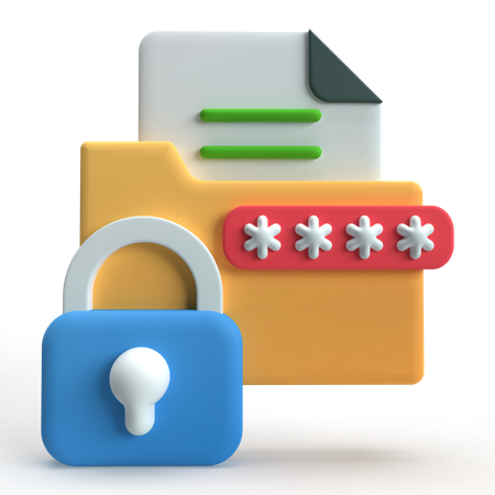 Secret File  3D Icon