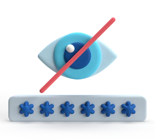 Secret Password  3D Icon