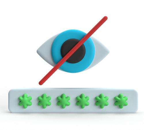 Secret Password  3D Icon