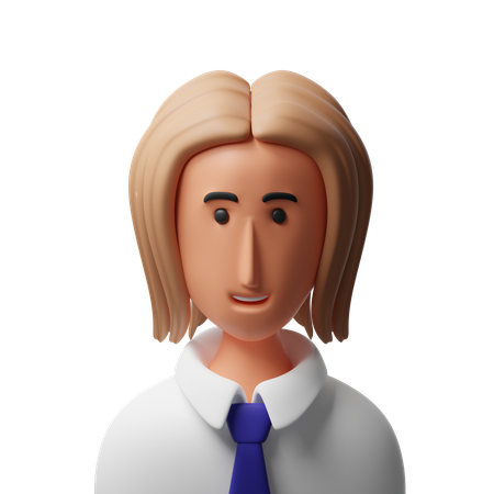 Secretary avatar  3D Icon