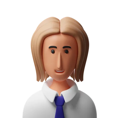 Secretary avatar  3D Icon