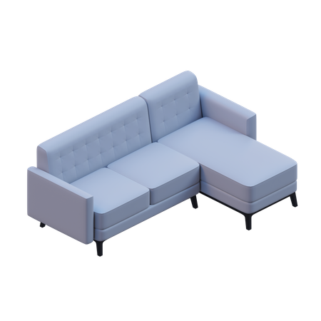 Sectional Sofa  3D Icon