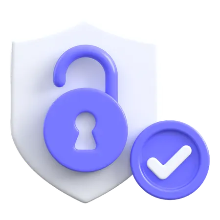 Secure  3D Icon