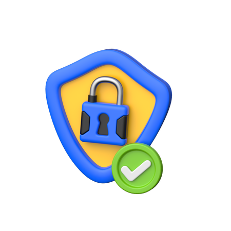 Secure  3D Icon