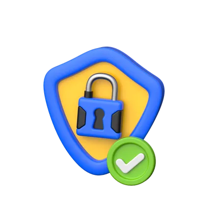 Secure  3D Icon