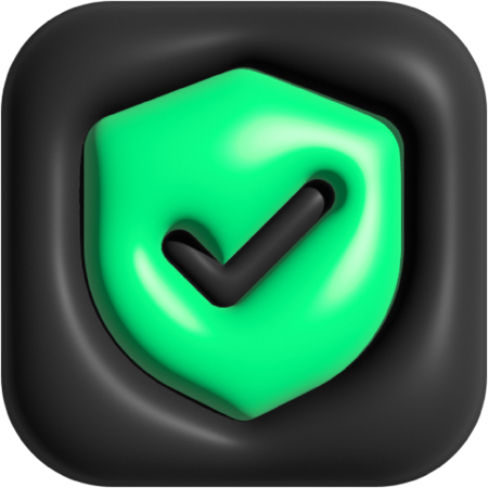 Secure  3D Icon