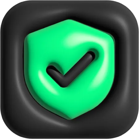 Secure  3D Icon