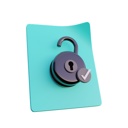 Secure Acces  3D Icon