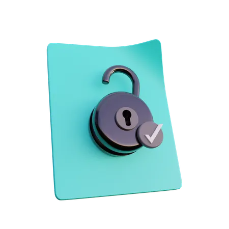 Secure Acces  3D Icon