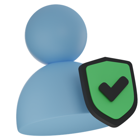 Secure account  3D Icon