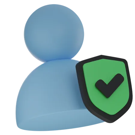 Secure account  3D Icon