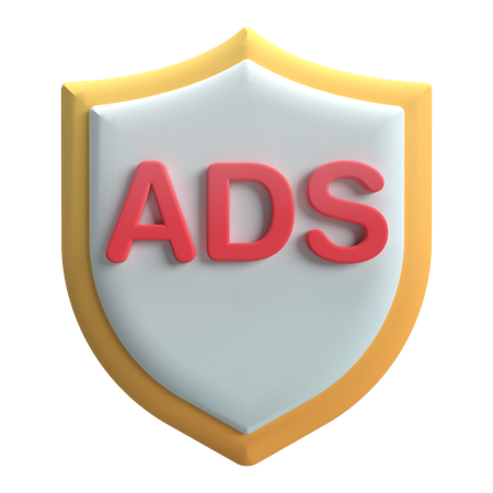 Secure Ads  3D Icon