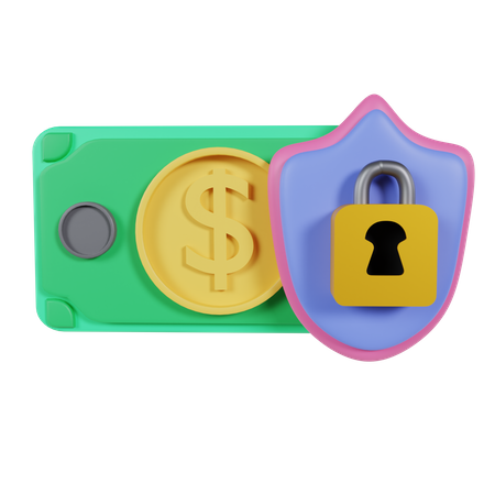 Secure Banking  3D Icon