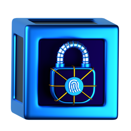 Secure Blockchain  3D Icon