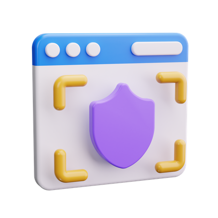 Secure Browser  3D Icon