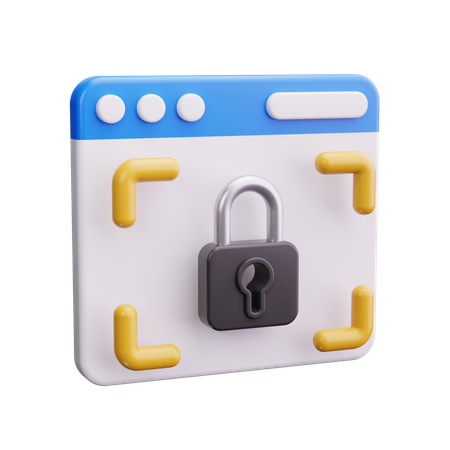 Secure Browser  3D Icon