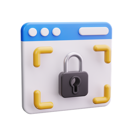 Secure Browser  3D Icon