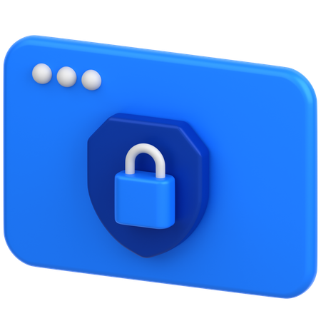 Secure Browser  3D Icon