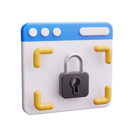 Secure Browser  3D Icon