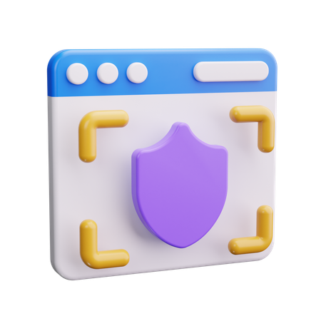 Secure Browser  3D Icon