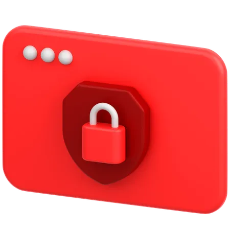 Secure Browser  3D Icon