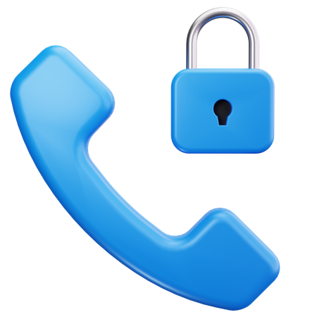 Secure Call  3D Icon