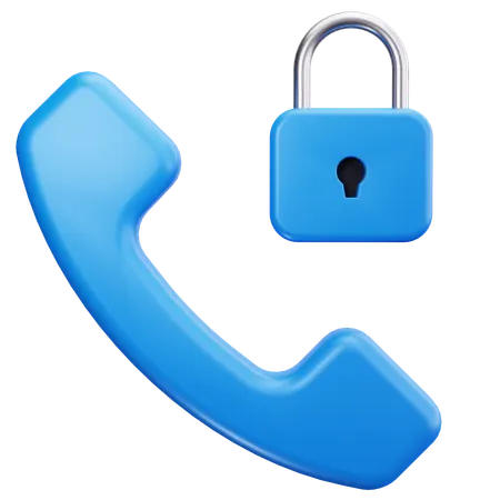 Secure Call  3D Icon