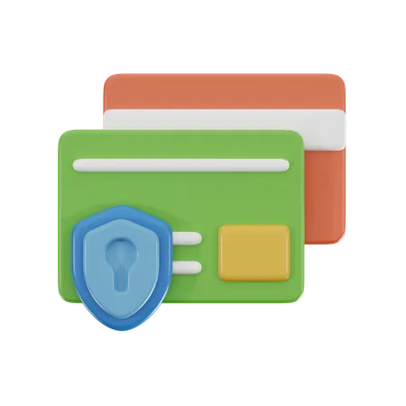 Credit Card Protection 3 D Icon 3D Icon